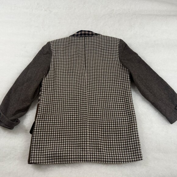 Vintage 90s NINETY Patchwork Wool Blazer – Statement Jacket Size 10 - Picture 11 of 14